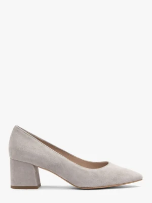 Welurowe czółenka z noskiem w szpic Ryłko