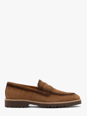 Welurowe mokasyny w stylu casual RYŁKO