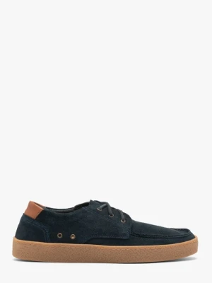 Welurowe półbuty męskie w stylu casual Ryłko
