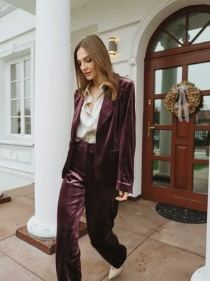 Welurowe spodnie damskie Mona – Liaison en Vogue Olsen