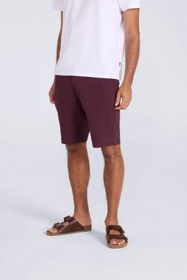 Westbay męskie organiczne szorty chinosy - Burgundy Animal