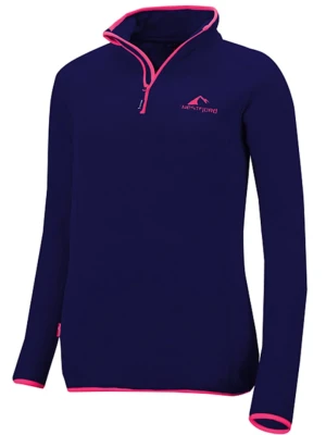 Westfjord Bluza polarowa "Hekla" w kolorze granatowo-różowym rozmiar: M