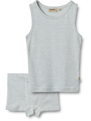 Wheat 2-częściowy zestaw bielizny "Louis" w kolorze niebiesko-kremowym rozmiar: 98