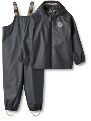 Wheat 2-częściowy zestaw przeciwdeszczowy "Charlie" w kolorze granatowym rozmiar: 122