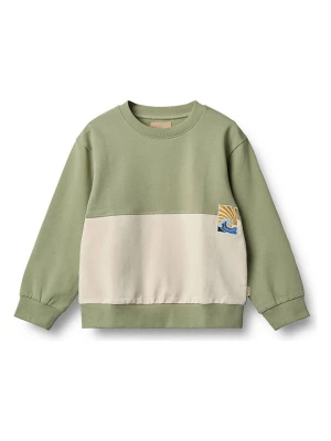 Wheat Bluza "Steff" w kolorze zielono-kremowym rozmiar: 128
