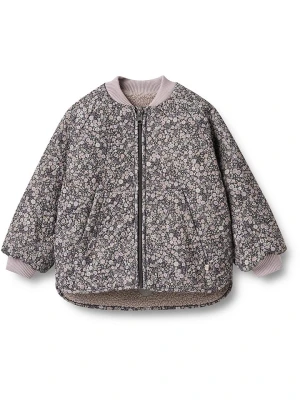 Wheat Dwustronna kurtka termiczna "Lake" w kolorze antracytowo-jasnoróżowym rozmiar: 104