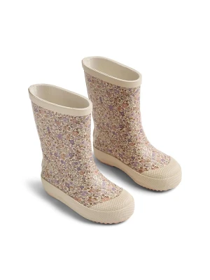 Wheat Kalosze "Muddy" w kolorze kremowym ze wzorem rozmiar: 30