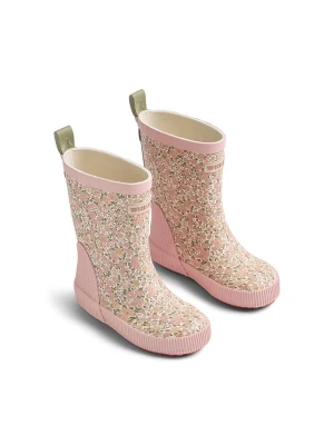 Wheat Kalosze "Welly" w kolorze jasnoróżowo-zielonym rozmiar: 24