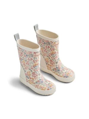 Wheat Kalosze "Welly" w kolorze kremowym ze wzorem rozmiar: 32