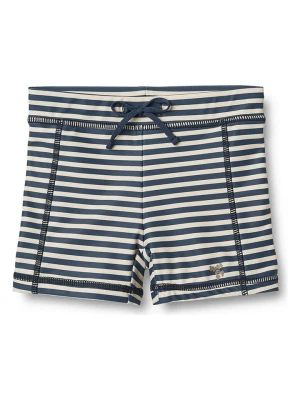 Wheat Kąpielówki "Ulrik" w kolorze granatowo-kremowym rozmiar: 104