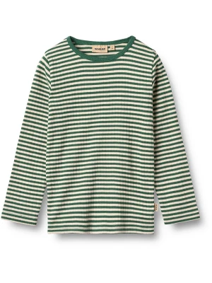 Wheat Koszulka "Stig" w kolorze beżowo-zielonym rozmiar: 116