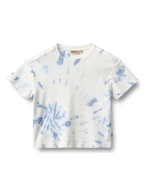 Wheat Koszulka "Tommy" w kolorze biało-niebieskim rozmiar: 116