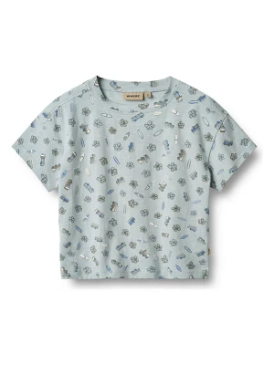 Wheat Koszulka "Tommy" w kolorze błękitnym rozmiar: 128