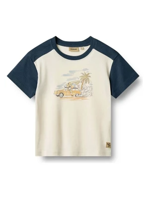 Wheat Koszulka "Vincent" w kolorze granatowo-kremowym rozmiar: 98