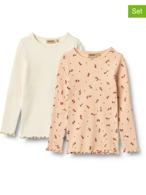 Wheat Koszulki (2 szt.) "Ida" w kolorze pomarańczowo-kremowym rozmiar: 128