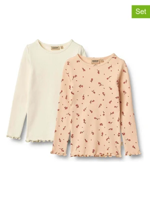 Wheat Koszulki (2 szt.) "Ida" w kolorze pomarańczowo-kremowym rozmiar: 104