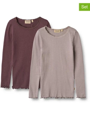 Wheat Koszulki (2 szt.) "Reese" w kolorze fioletowym rozmiar: 140