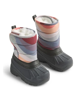 Wheat Kozaki zimowe "Winty" w kolorze czarnym ze wzorem rozmiar: 33