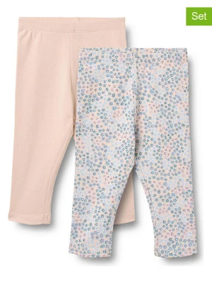 Wheat Legginsy (2 pary) "Jules" w kolorze pomarańczowym rozmiar: 86