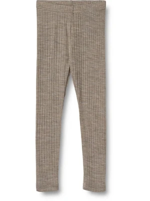 Wheat Legginsy "Agi" w kolorze khaki rozmiar: 110