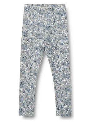 Wheat Legginsy "Jules" w kolorze błękitno-białym rozmiar: 110