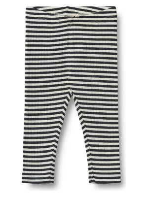 Wheat Legginsy "Jules" w kolorze czarno-kremowym rozmiar: 92