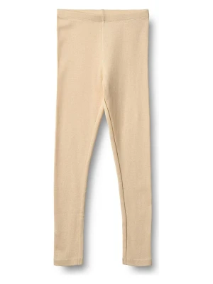 Wheat Legginsy "Maddy" w kolorze beżowym rozmiar: 104