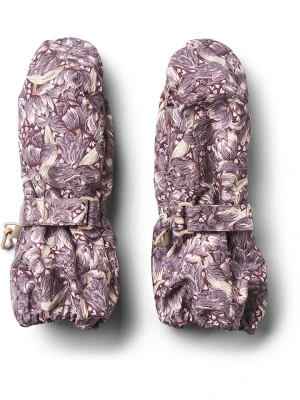 Wheat Rękawiczki funkcyjne "Tech" w kolorze fioletowo-beżowym rozmiar: 98-110