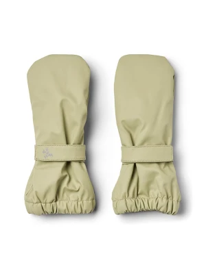 Wheat Rękawiczki przeciwdeszczowe "Rily" w kolorze zielonym rozmiar: 68-80
