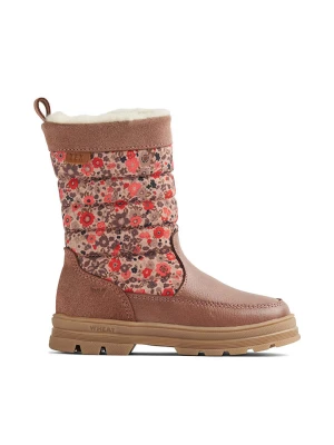 Wheat Skórzane botki zimowe "Koa Tex" w kolorze jasnobrązowo-jasnoróżowym rozmiar: 25