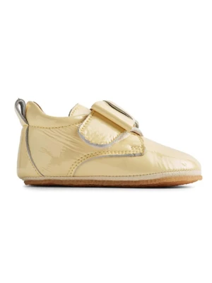 Wheat Skórzane kapcie "Bow" w kolorze żółtym rozmiar: 21