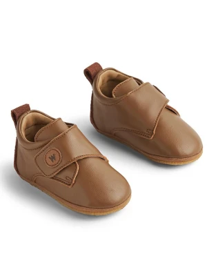 Wheat Skórzane kapcie w kolorze brązowym rozmiar: 22