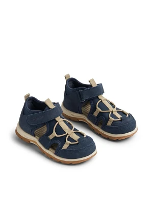 Wheat Skórzane półsandały "Mingi" w kolorze granatowym rozmiar: 29