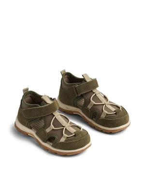 Wheat Skórzane półsandały "Mingi" w kolorze khaki rozmiar: 25