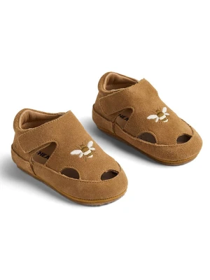 Wheat Skórzane półsandały w kolorze jasnobrązowym rozmiar: 20