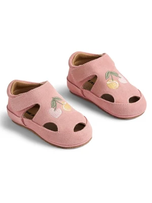 Wheat Skórzane półsandały w kolorze jasnoróżowym rozmiar: 20