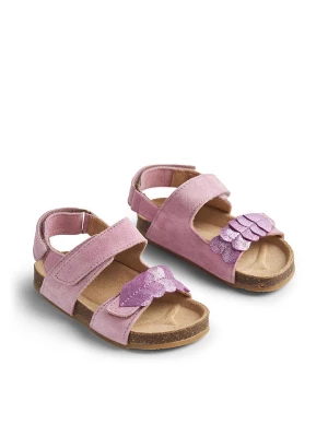 Wheat Skórzane sandały "Clara" w kolorze jasnoróżowym rozmiar: 29