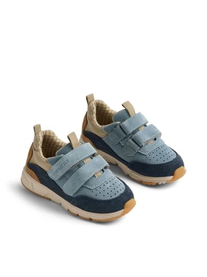 Wheat Skórzane sneakersy "Alin" w kolorze błękitno-granatowo-beżowym rozmiar: 31