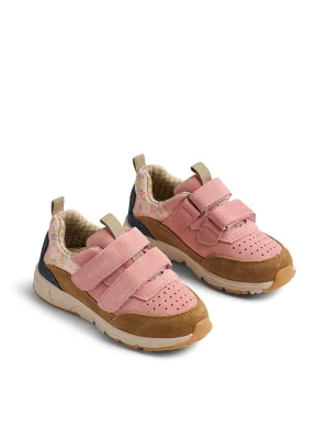 Wheat Skórzane sneakersy "Alin" w kolorze jasnoróżowo-granatowo-jasnobrązowym rozmiar: 31