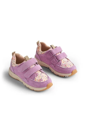 Wheat Skórzane sneakersy "Toney" w kolorze fioletowym ze wzorem rozmiar: 32