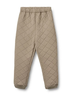 Wheat Spodnie termiczne "Alex" w kolorze beżowo-brązowym rozmiar: 152