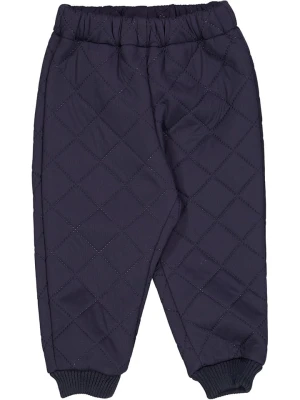 Wheat Spodnie termiczne "Alex" w kolorze granatowym rozmiar: 92