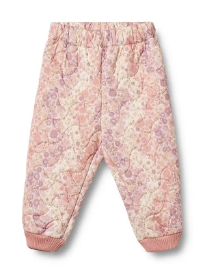 Wheat Spodnie termiczne "Alex" w kolorze jasnoróżowym rozmiar: 80