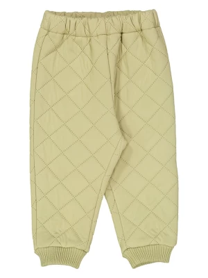 Wheat Spodnie termiczne "Alex" w kolorze zielonym rozmiar: 86