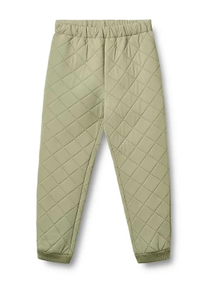 Wheat Spodnie termiczne "Alex" w kolorze zielonym rozmiar: 98