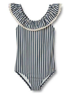 Wheat Strój kąpielowy "Doris" w kolorze granatowo-kremowym rozmiar: 104