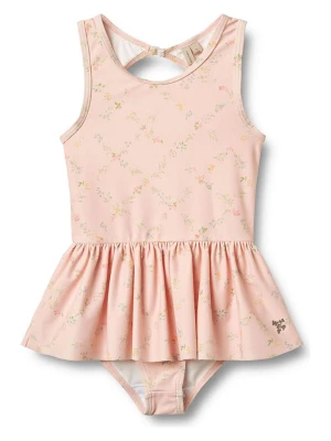 Wheat Strój kąpielowy "Erna" w kolorze jasnoróżowo-zielonym rozmiar: 128