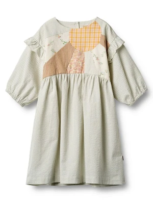 Wheat Sukienka w kolorze jasnoszaro-białym rozmiar: 128