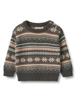 Wheat Sweter "Knud" w kolorze brązowo-kremowym rozmiar: 92