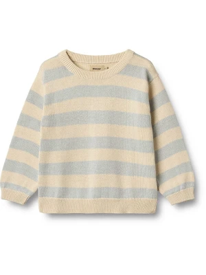 Wheat Sweter "Morgan" w kolorze beżowo-błękitnym rozmiar: 116